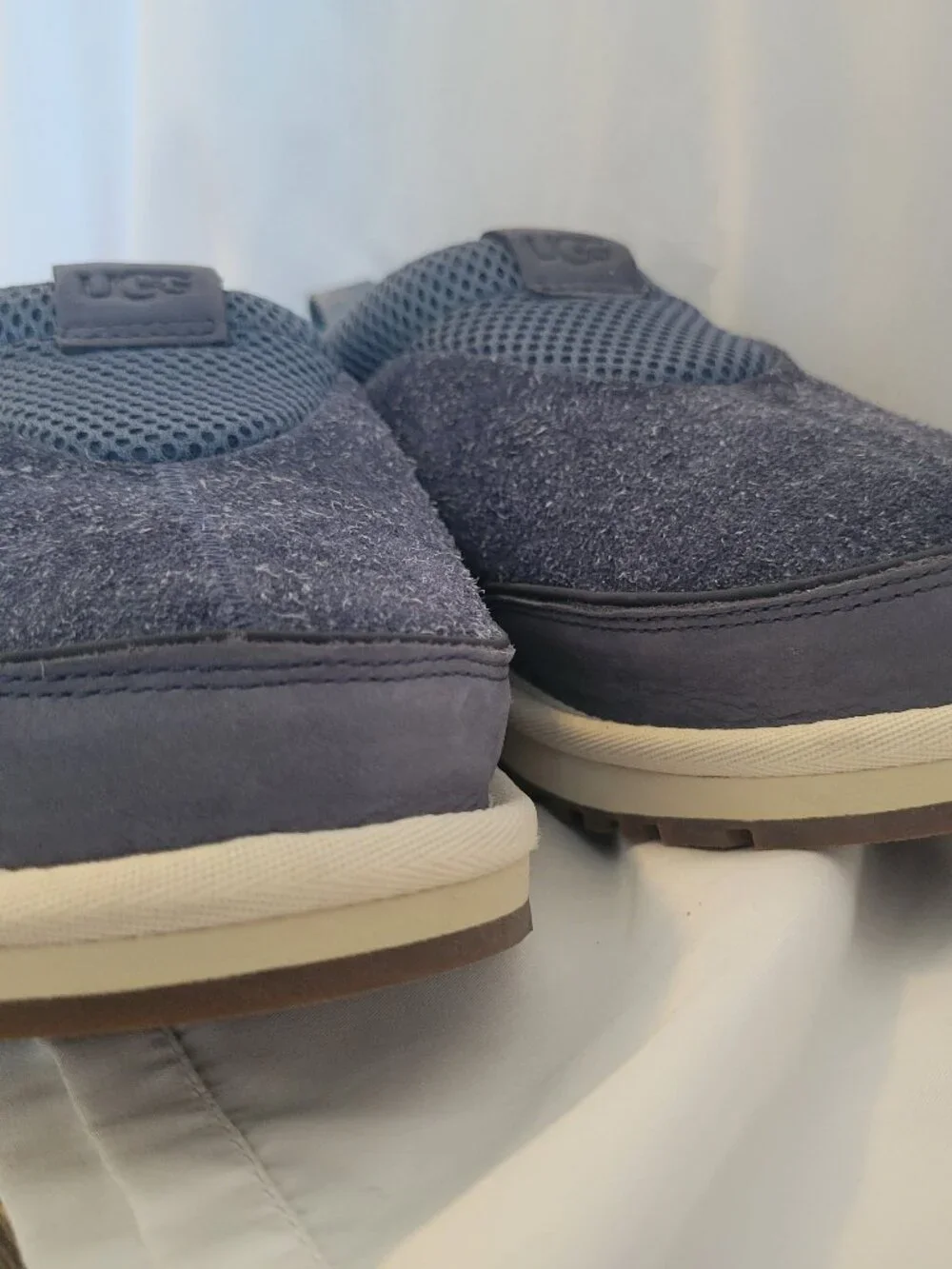 UGG Tasman IOE Mens 10 NWOT Suede Slip On Clog Slippers Shoes Blue Gray Slip On